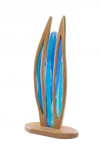 Stravaig fused glass sculpture right view oct 23